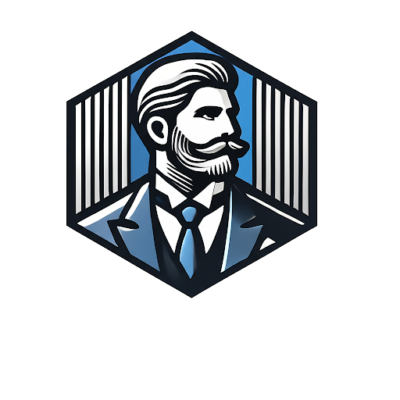 butler logo and name white